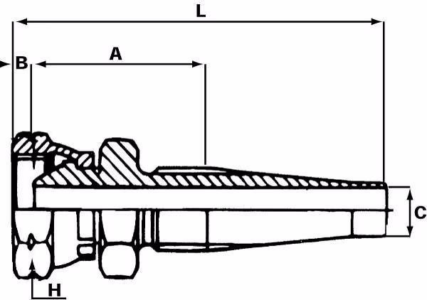 Raccord à visser DN6 - 8L vue 2