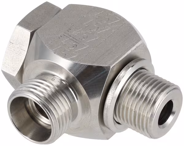 Coude banjo 12L x 3/8" BSP SS · réf. RSWS12LR38SS