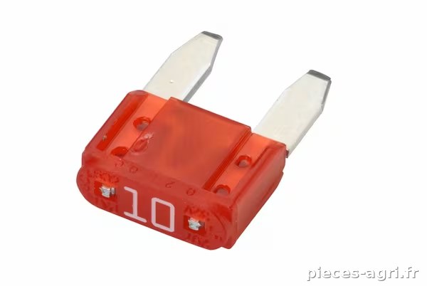 Fusible lame mini 10A longueur 19mm rouge Hella · réf. 8JS728596821