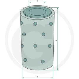 Fleetguard Filtre à huile hydraulique · réf. 739HF28912