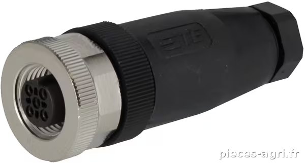 Bouchon d'obturation 4 P. Femelle M12 Code-B · réf. M1204FE18B