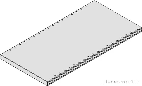 Tablette 100kg 1000x600x40mm · réf. FB614