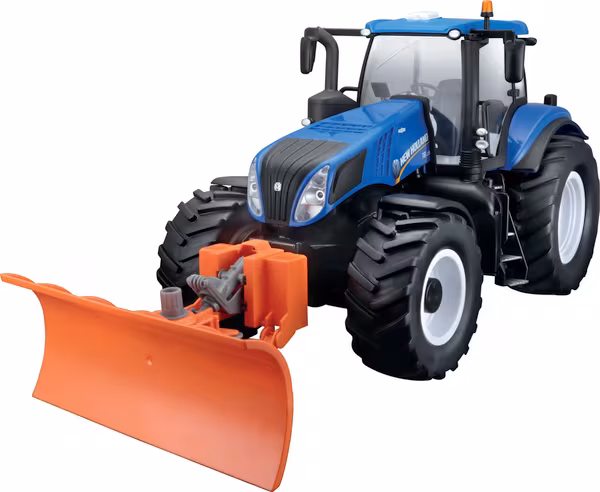 Tracteur New Holland T8.435 avec chasse-neige 2,4 GHz · réf. MA82722
