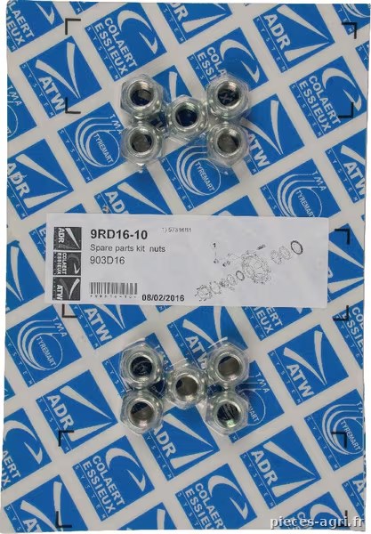 Écrou de roue M16x1.50 Acier ADR · réf. 9RD1610