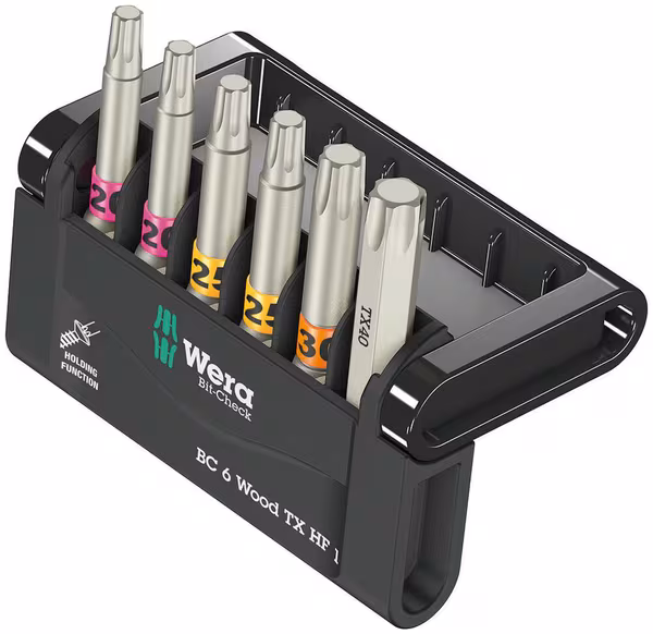 Jeu de 6 embouts bois TX HF 1 · réf. 05056470001