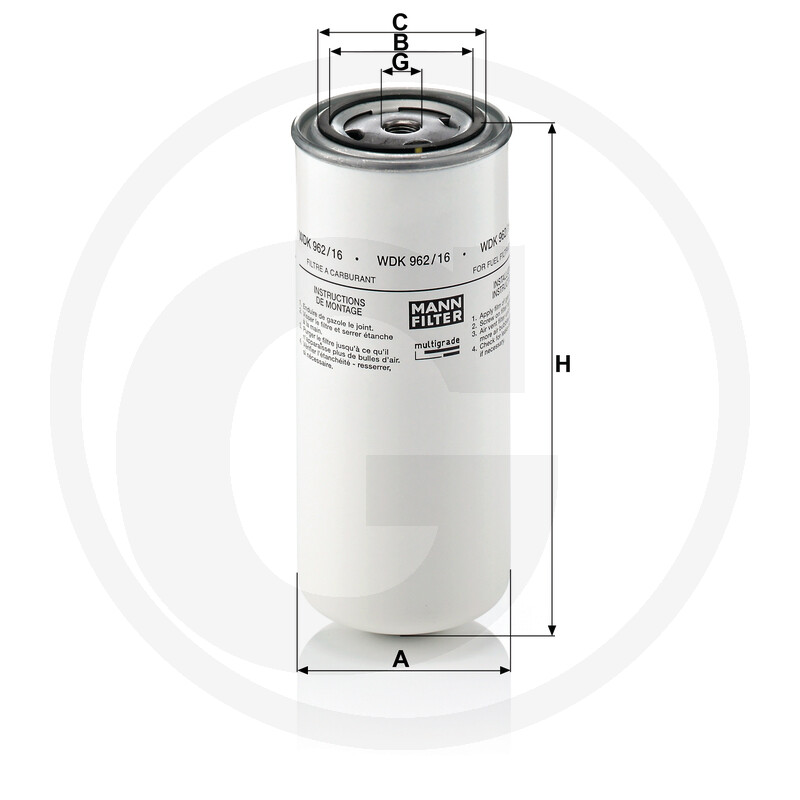 MANN FILTER Filtre à carburant vue 3