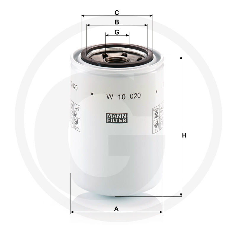 MANN FILTER Filtre de vidange huile de lubrification vue 3