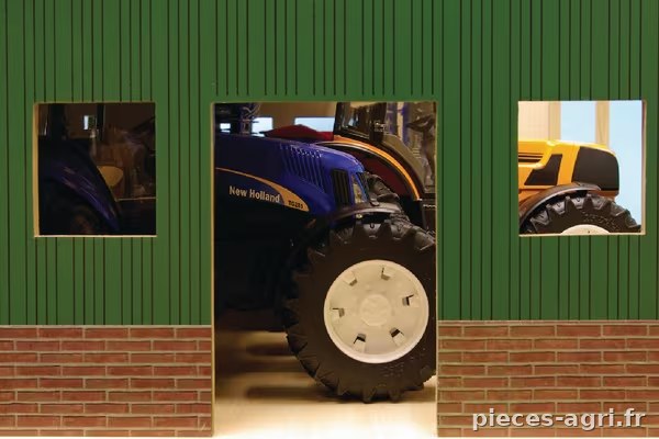 Hangar en bois pour 3 tracteurs vue 3