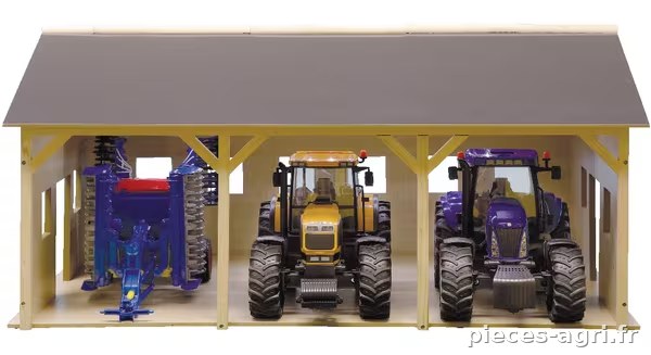 Hangar en bois pour 3 tracteurs · réf. 610340