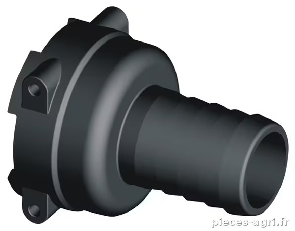 Raccord de tuyau droit 38 mm avec connexion femelle T7 · réf. 1090738