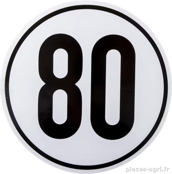 Autocollant 80 km · réf. BF80