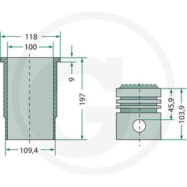 GRANIT Kit cylindrée complet · réf. 38021023
