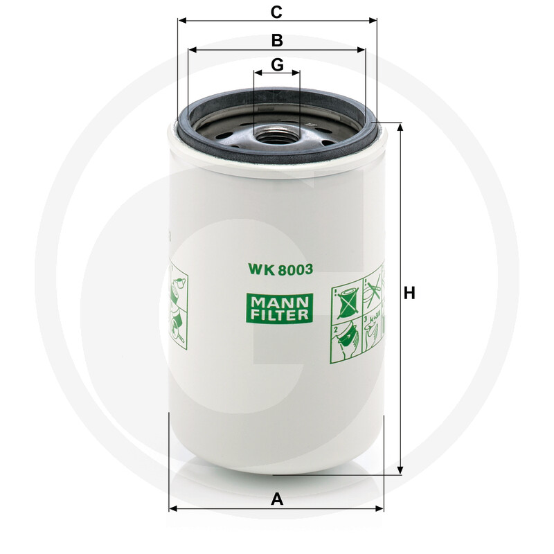 MANN FILTER Filtre à carburant · réf. 565WK8003X