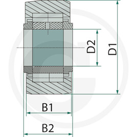 TREX.PARTS Galet de mât vue 2