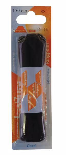 Lacet rond noir 120cm · réf. 64120102