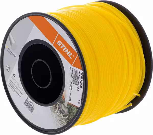 Fil de coupe rond Ø 3,0mm x 162m jaune · réf. 00009302542