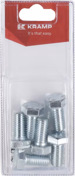 Boulon M12 x 25 mm, 8,8 (6) · réf. KR9331225P06B