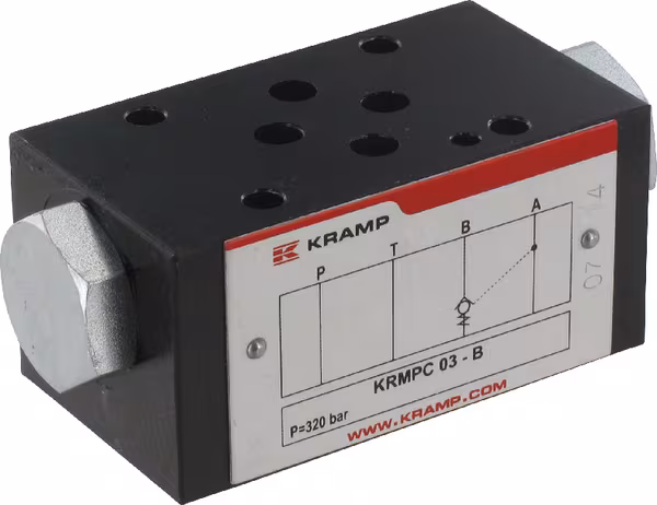 Clapet antiretour commandé NG6 · réf. KRMPC03B