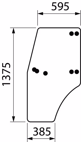 Vitre de porte complète · réf. ER047754N
