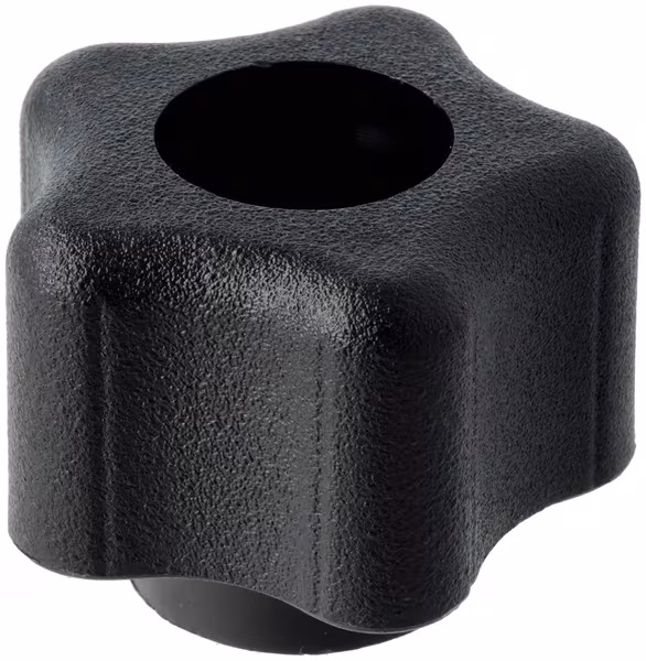Bouton étoile, 1/4-20:1.38" Ø, noir · réf. 72005137