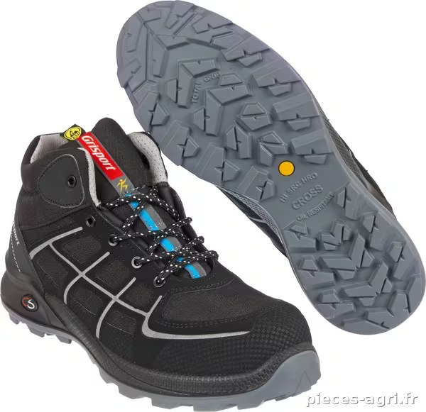 Chaussures de sécurité Cross Safety Firm S3 noire grise - 40 · réf. 33633040