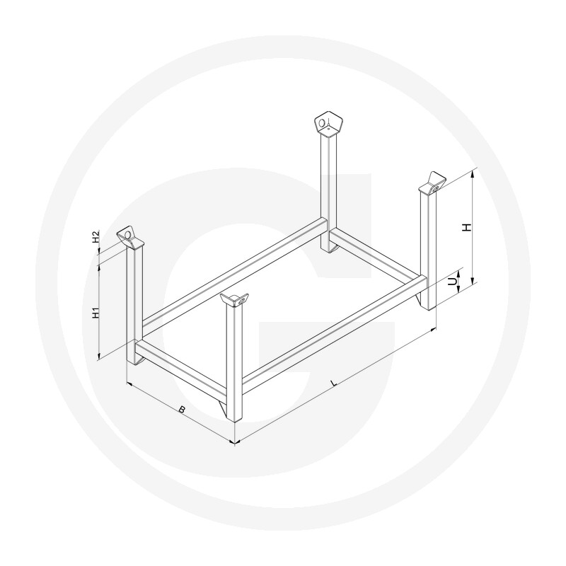 Eichinger Industrie Stapelpalette · réf. 12273395