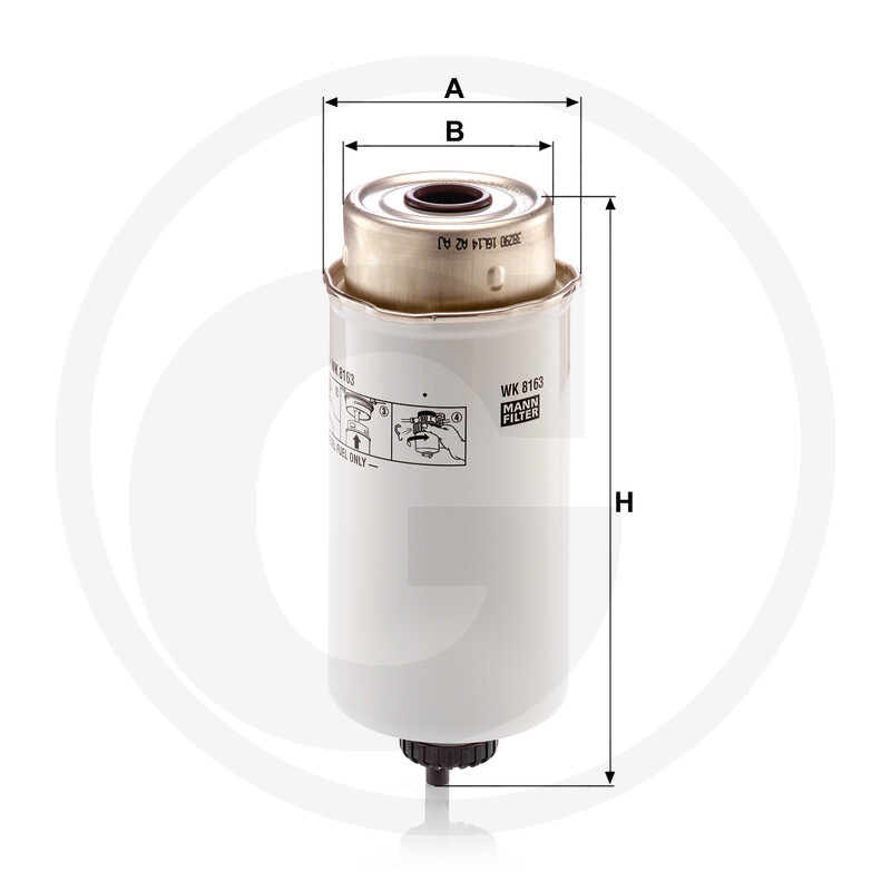 MANN FILTER Filtre à carburant vue 3