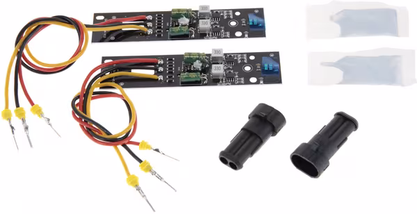 Kit de conversion LED DRL pour phares et feux de position, blanc ou ambre, connecteur « AMP », compatible avec John Deere/Valtra · réf. LA80047