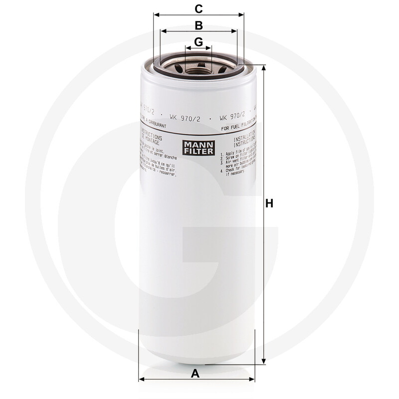 MANN FILTER Filtre à carburant vue 3