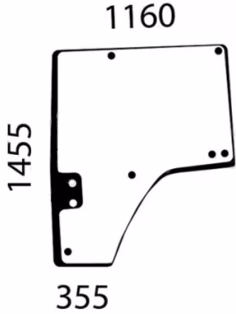 Vitre de porte gauche · réf. R564765