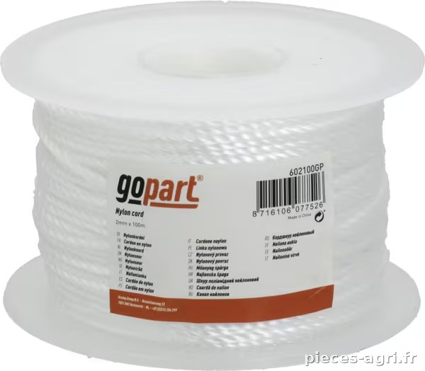 Cordon en nylon PA 2mm x 100m · réf. 602100GP