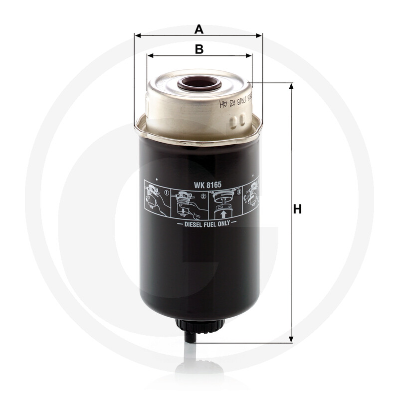 MANN FILTER Filtre à carburant vue 3