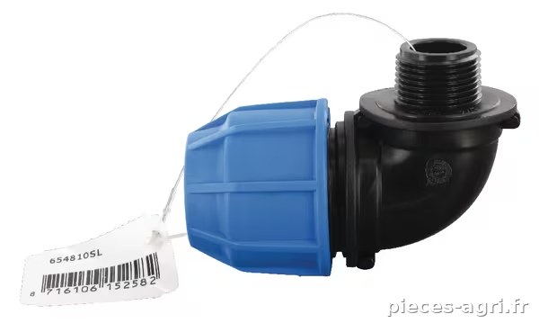 S16 Raccord coudé 25x¾" mâle · réf. 654810SL