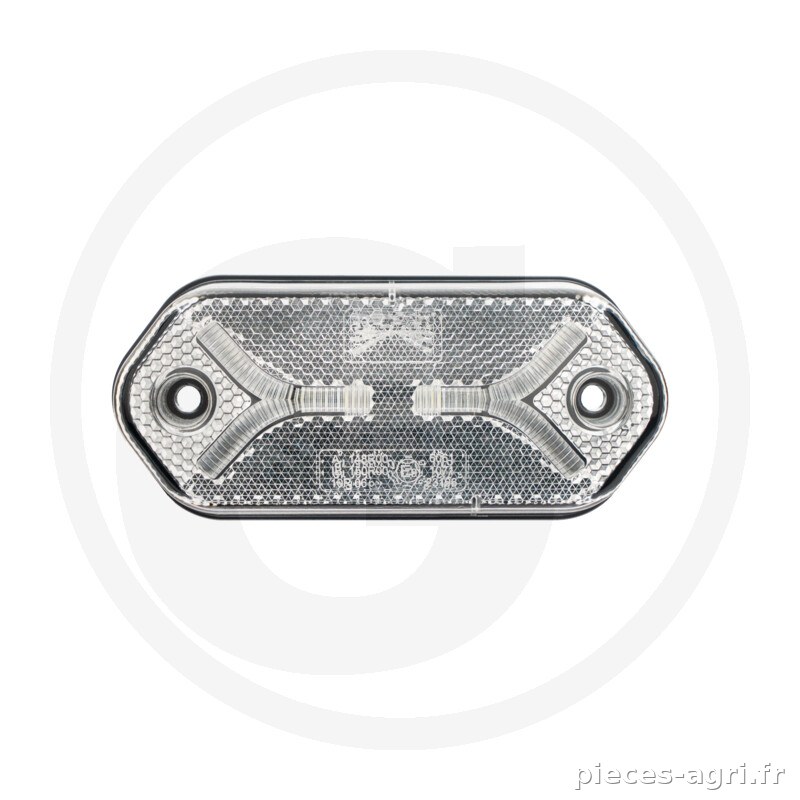 ASPÖCK Feu de position Flatpoint IV blanc P&R vue 2