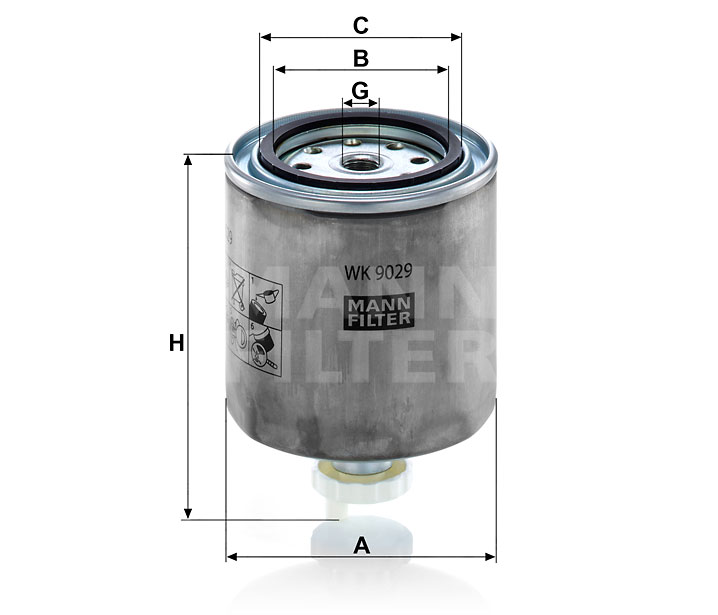 MANN FILTER Filtre à carburant · réf. 565WK9029