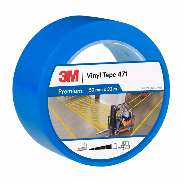 Ruban de vinyle 471, bleu, 50 mm x 33 M · réf. 7100260160