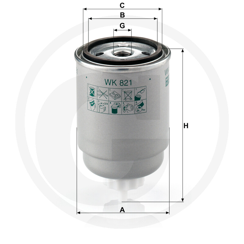 MANN FILTER Filtre à carburant vue 3