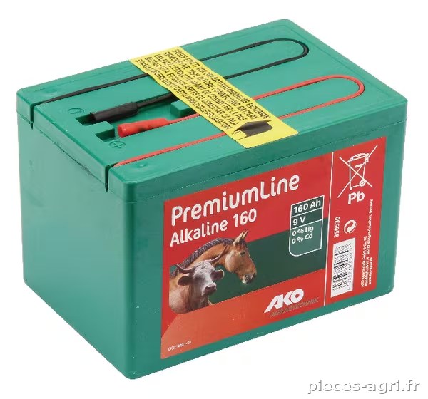 Pile alcaline 9V 160Ah · réf. 350530