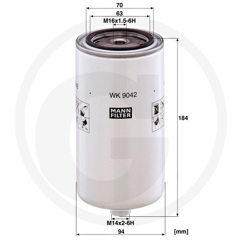 MANN FILTER Filtre à carburant vue 3