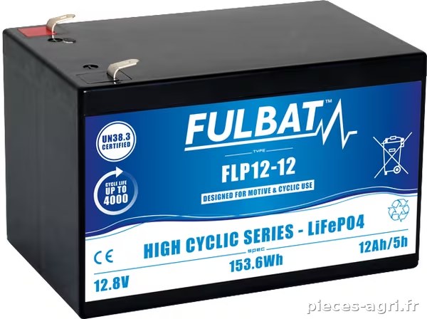 Batterie LITHIUM 12 V 12 Ah · réf. FLP1212