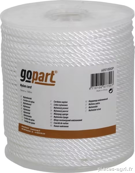Cordon en nylon PA 5mm x 100m · réf. 605100GP