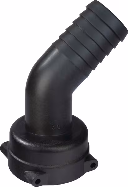 Raccord de tuyau 45° 50 mm avec connexion femelle T7 · réf. 1192750