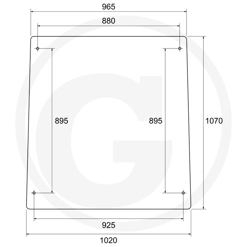 TREX.PARTS Pare-brise vue 2