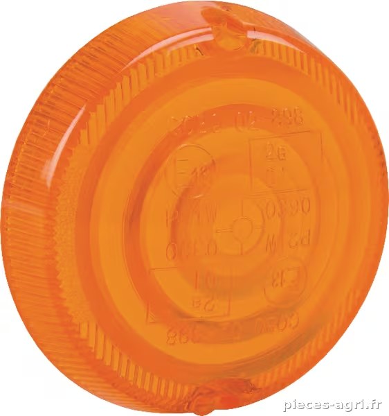 Cabochon rond orange Cobo · réf. 0289810101