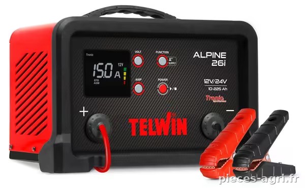 Chargeur de batterie Alpine 26i 12/24V · réf. 807944TEL