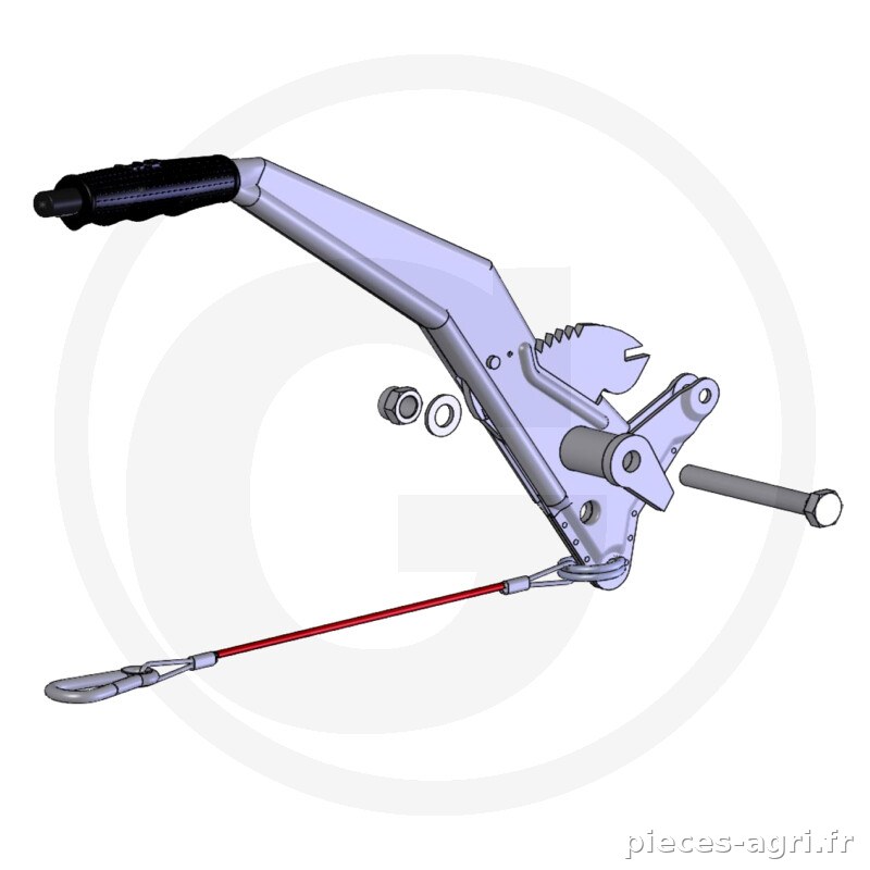 WAP Handbremshebel WAP kpl. ohne Gasfeder vue 2