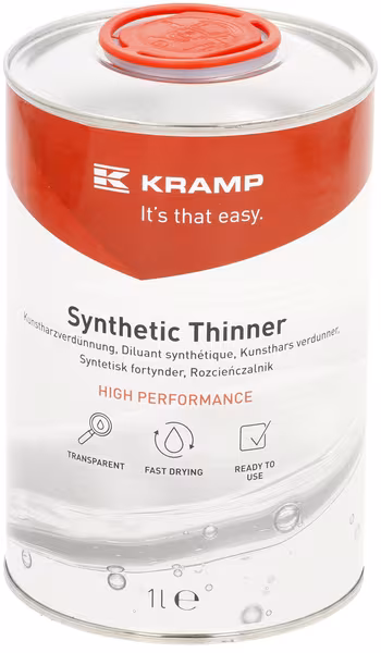 Diluant synthétique 1L Kramp · réf. 960008BKR
