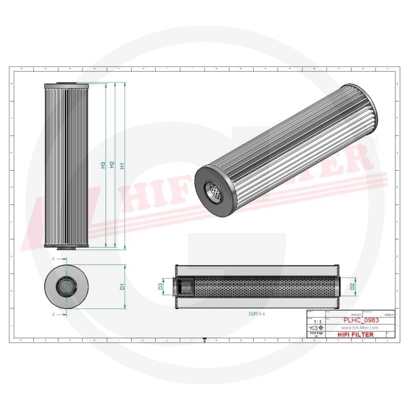 HIFI Filtre à huile hydraulique/transmission · réf. 5672116