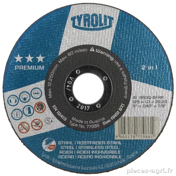Disque à tronçonner prem.St-SS+tasse 115x2,5 · réf. 872346