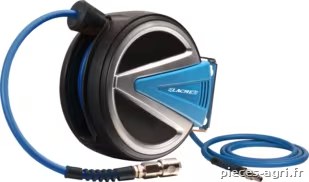 Enrouleur automatique carter fermé 5m - Ø6,5x10 - 1/4”, tuyau Lacm'Flex · réf. 326005LAC